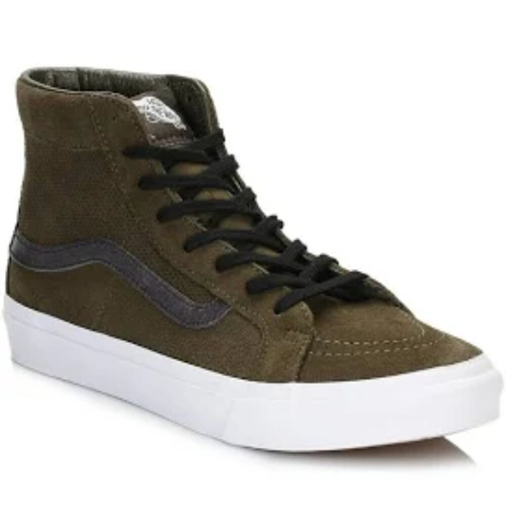 Vans SK-8 Hi Slim Cutout Tarmac/True White Size 6.5 W /5.0 M